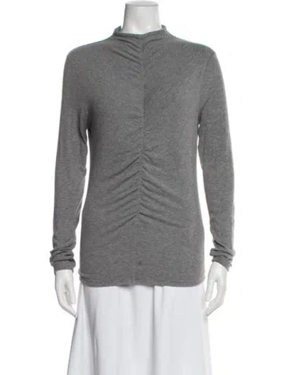 Pre-owned Veronica Beard Mock Neck Sweater In Gray