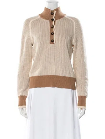 Pre-owned Veronica Beard Mock Neck Sweater In Multi