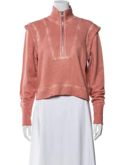 Pre-owned Veronica Beard Mock Neck Sweater In Pink