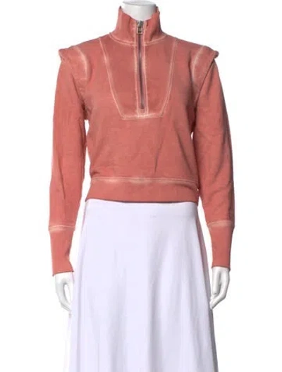 Pre-owned Veronica Beard Mock Neck Sweater In Pink