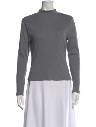 Pre-owned Veronica Beard Mock Neck Sweater W/ Tags In Gray