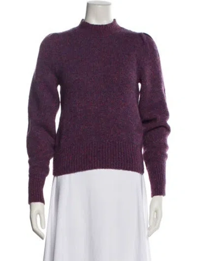 Pre-owned Veronica Beard Mock Neck Sweater W/ Tags In Purple