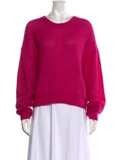 Pre-owned Veronica Beard Mohair Scoop Neck Sweater W/ Tags In Pink