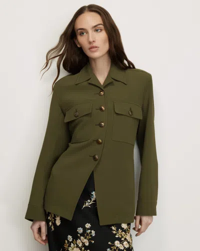 Veronica Beard Molyneux Tailored Jacket In Loden
