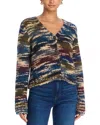 Veronica Beard Monae V Neck Cardigan In Multi