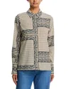 Veronica Beard Monique Button Down Shirt In Gray