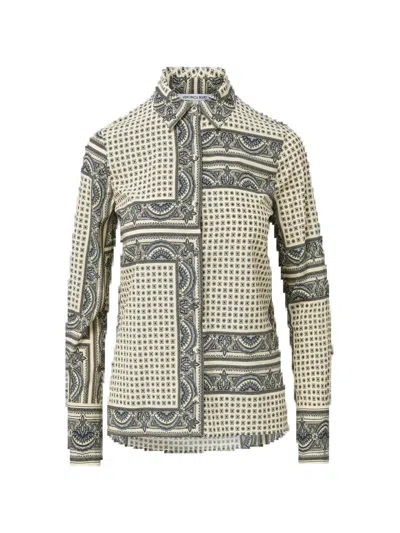 Veronica Beard Monique Paisley-print Shirt In Multi