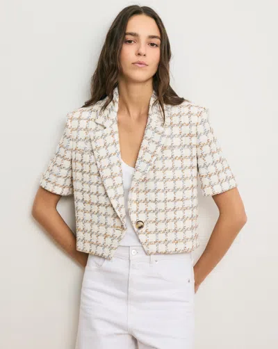 Veronica Beard Montenegro Tweed Jacket In Multi