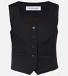 Veronica Beard Morris Wool Vest In Black