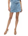 Veronica Beard Moxie Denim Miniskirt In Silverwood