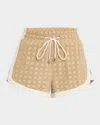 Veronica Beard Mulberry Drawstring Shorts In Neutral