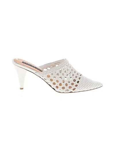 Pre-owned Veronica Beard Mule/clog In White