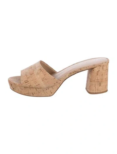 Pre-owned Veronica Beard Mules In Neutral