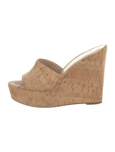 Pre-owned Veronica Beard Mules In Neutrals