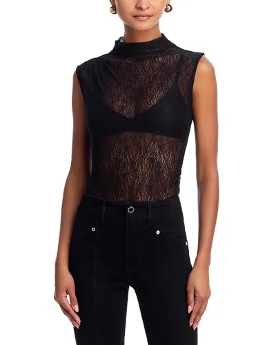 Veronica Beard Mylie Lace Sleeveless Top In Black