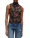 Veronica Beard Mylie Sleeveless Top In Brown