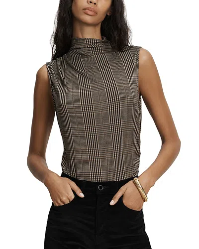 Veronica Beard Mylie Sleeveless Top In Gray