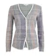 Veronica Beard Nadialine V-neck Jacket In Multi