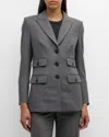 Veronica Beard Nalani Dickey Jacket In Heather Grey