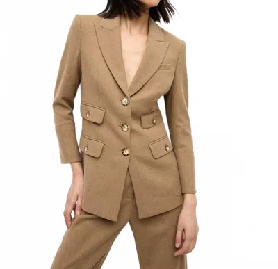 Veronica Beard Nalani Dickey Jacket In Heather Russet In Brown