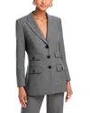 Veronica Beard Nalani Dickey Jacket In Heather Grey