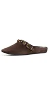 Veronica Beard Narcisa Cabachon Mules Espresso In Espresso
