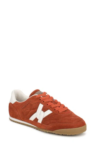 Veronica Beard Natalia Mixed Leather Low-top Sneakers In Brown