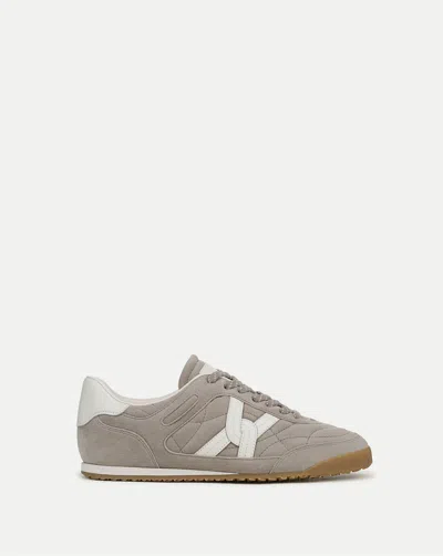 Veronica Beard Natalia Suede Sneaker In Cobblestone