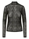 Veronica Beard Nate Lace Top In Black