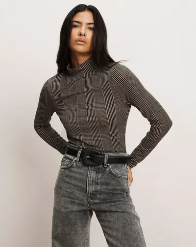 VERONICA BEARD NATE MOCK-NECK TOP