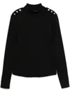 Veronica Beard Nate Top With Buttons In Black