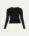 Veronica Beard Neita Layered Long-sleeve Knit Top In Black
