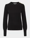 Veronica Beard Nelia Cashmere Sweater In Black