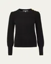 Veronica Beard Nelia Cashmere Sweater In Black