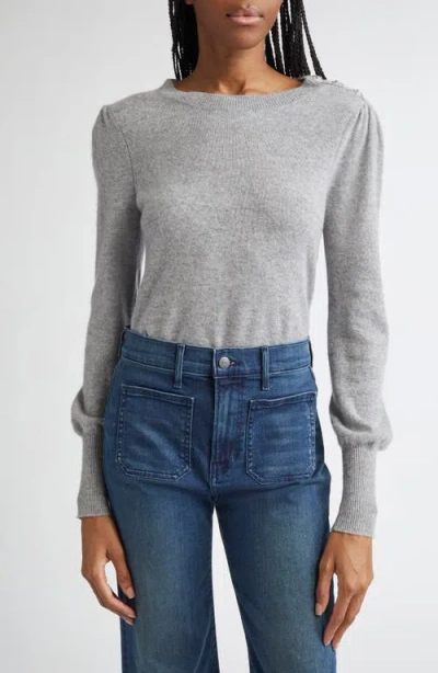 Veronica Beard Nelia Cashmere Sweater In Gray