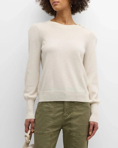 Veronica Beard Nelia Cashmere Sweater In Ivory