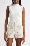 Veronica Beard Nellie Ribbed Shell In Off White