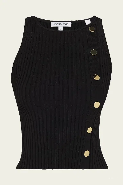Veronica Beard Nelson Knit Tank In Black