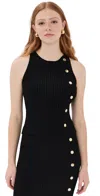Veronica Beard Nelson Embellished Ribbed-knit Top