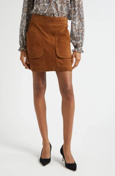 VERONICA BEARD VERONICA BEARD NORWOOD SUEDE MINISKIRT