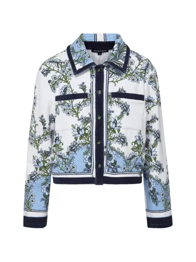 Veronica Beard Novelle Floral Shirt In Multi