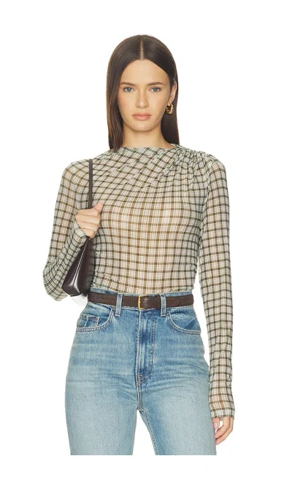 Veronica Beard Nuvina Top In Burgundy