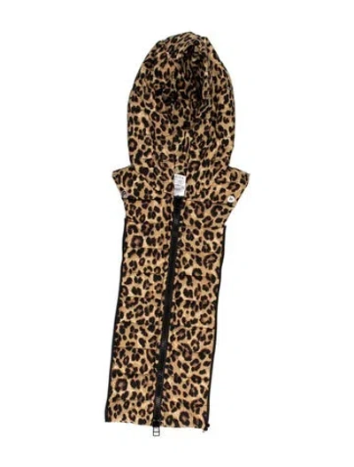 Pre-owned Veronica Beard Nylon Animal Print Dickey In Brown
