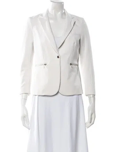 Pre-owned Veronica Beard Nylon Blazer In White