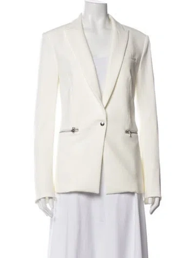 Pre-owned Veronica Beard Nylon Blazer In White