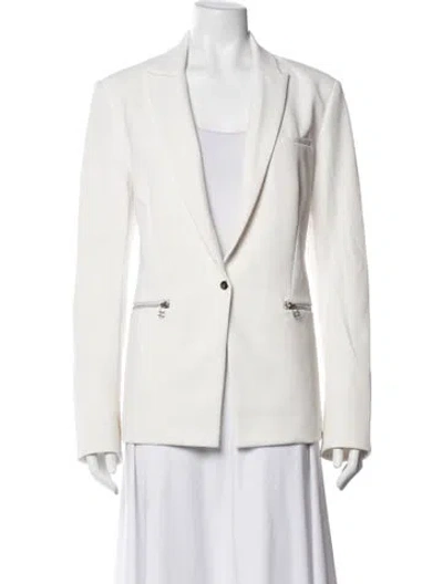 Pre-owned Veronica Beard Nylon Blazer In White