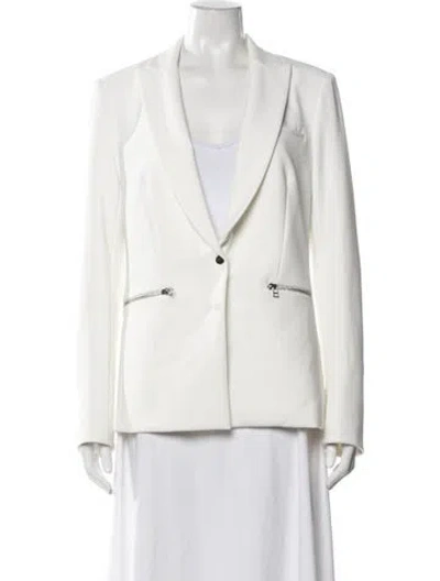 Pre-owned Veronica Beard Nylon Blazer In White