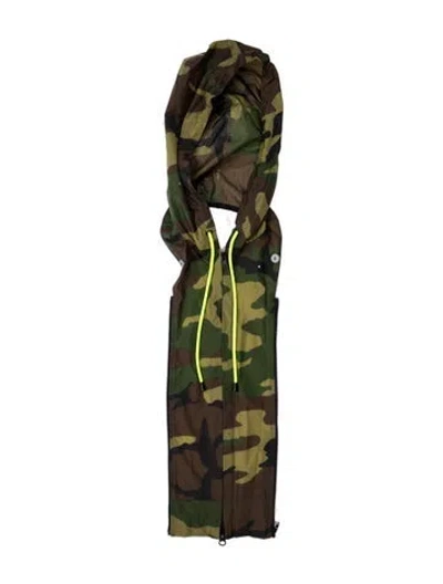 Pre-owned Veronica Beard Nylon Camouflage Print Dickey In Green