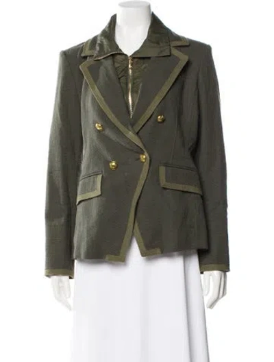 Pre-owned Veronica Beard Nylon Denim Jacket In Green
