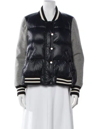 Pre-owned Veronica Beard Nylon Down Jacket In Gray